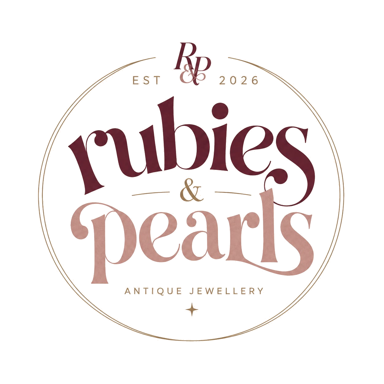 Rubies & Pearls, antique jewellery
